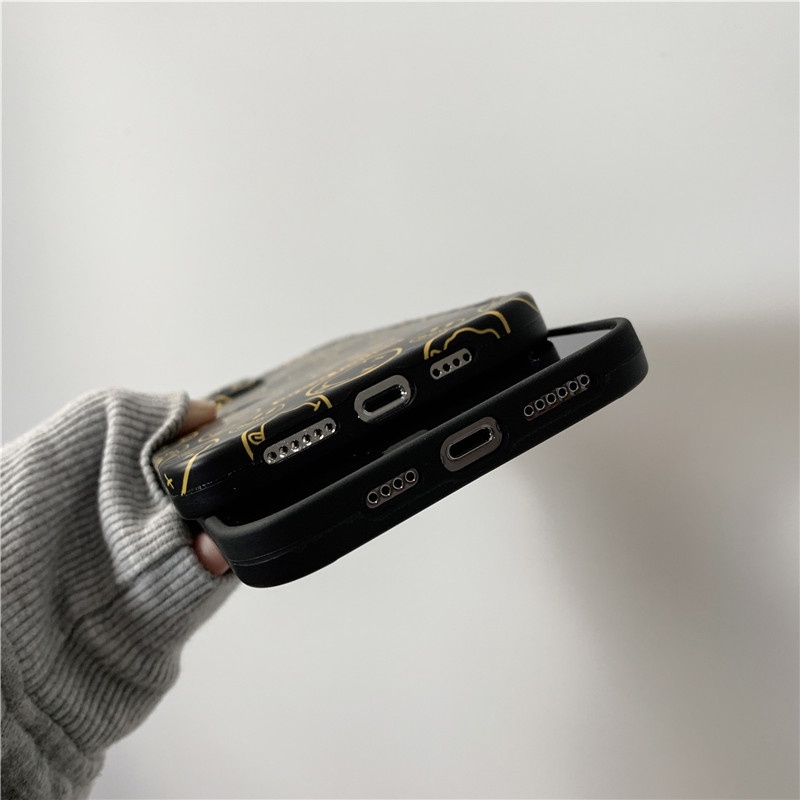 Ốp Điện Thoại IMD Mềm Họa Tiết Mặt Cười Hoạt Hình Dễ Thương Cho IPhone14 13 12 11 MAX X/XS XR XSMAX 7P/8P
