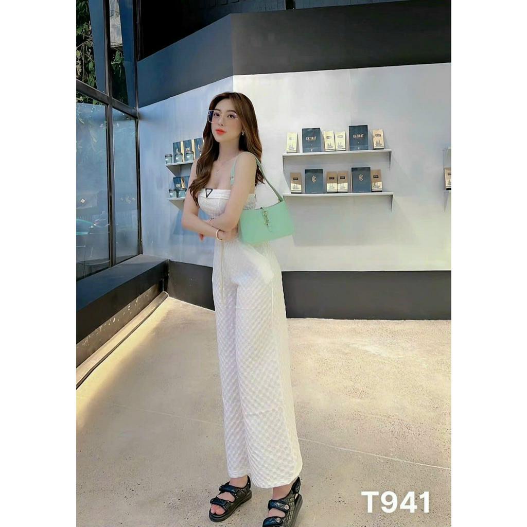 Set bộ hot girl chất gân nổi cao cấp sành điệu áo frop top quần lưng thun co dãn