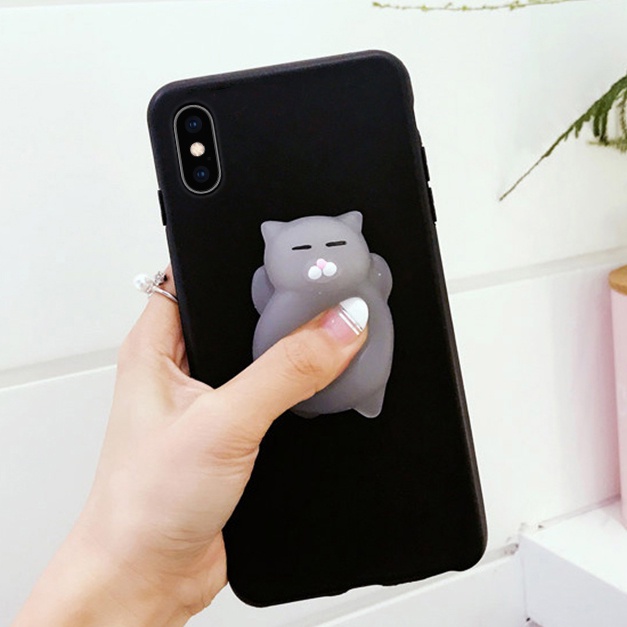 Đối với For OPPO Reno 2 3 4 5 6 7 8 Pro 7z 8z 4F 4SE 5F ACE 2 Find X2 X3 X5 X6 Pro A33 A57 A91 A3S A5 A7 A5S A12 A32 A53 A9 A9X A93 A94 A54 A74 A55 A95 A15 A15S A35 A16 A16K A36 A96 Giảm căng thẳng Ốp lưng điện thoại Squishy Cartoon Cat Case