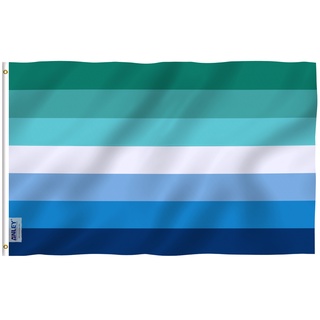 Anley 90x150cm mlm vincian pride flag - nam yêu nam đồng tính biểu ngữ lgbt