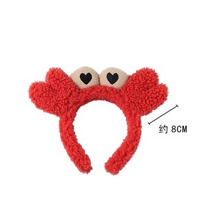 Bờm tóc Cua, Băng Đô Rửa Mặt con cua cute nhiều màu PT05