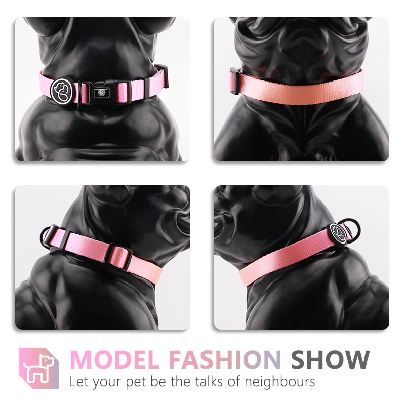 HamshMoc Vòng cổ họa tiết ombre màu gradient có thể điều chỉnh cho thú cưng cỡ nhỏ/vừa/lớn 1