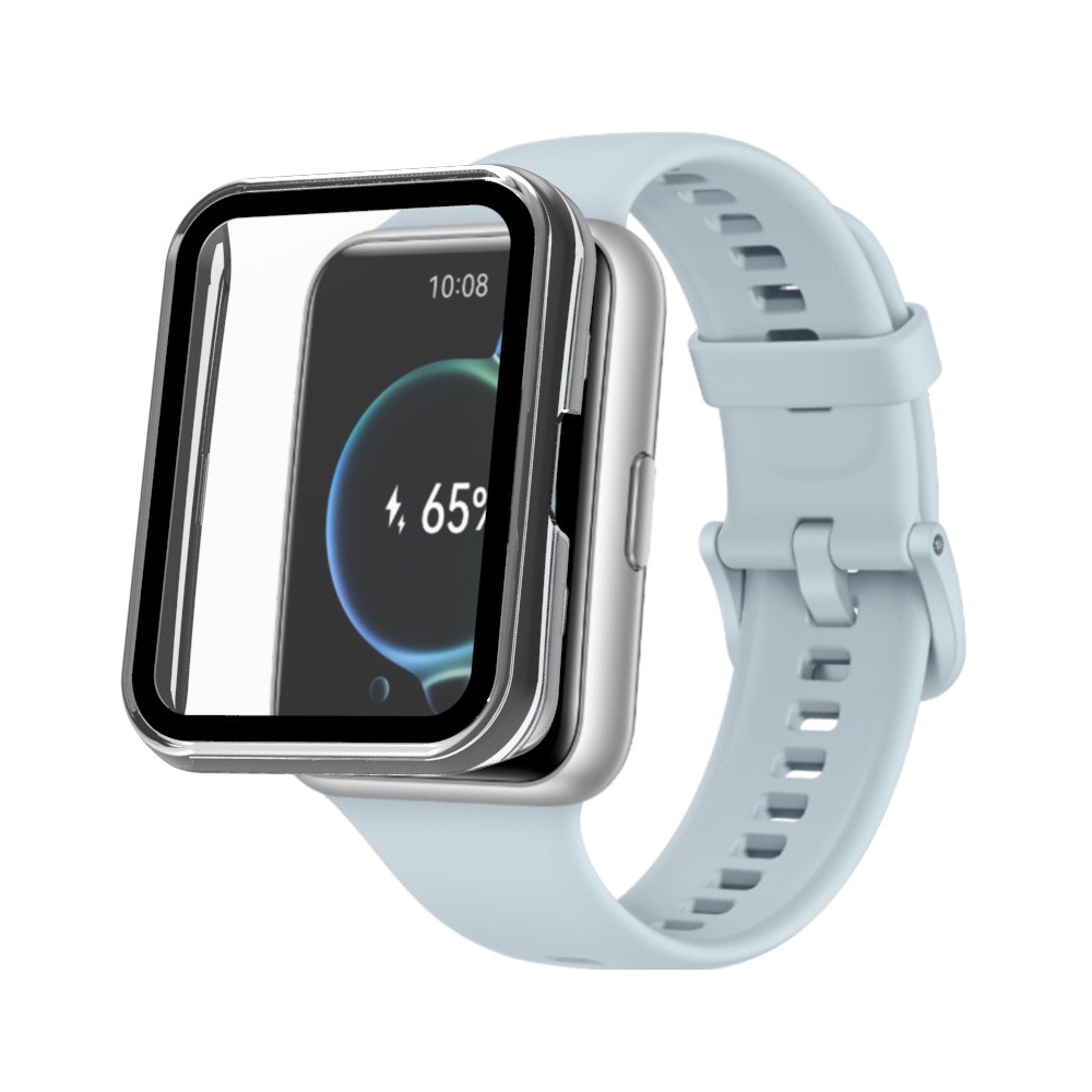 Ốp Lưng Nhựa PC+Kính Cường Lực Bảo Vệ Màn Hình Cho Huawei Watch Fit 2/1