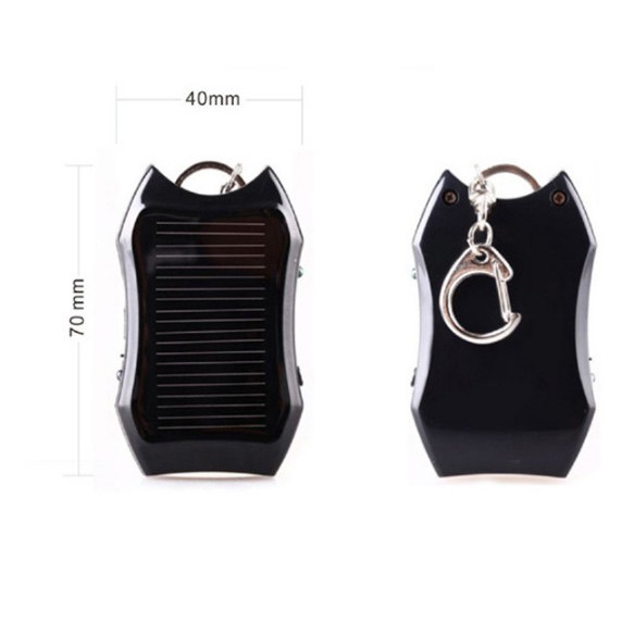 Móc khóa Pin sạc dự phòng bằng Pin mặt trời - Nhỏ gọn, Dung lượng tích trữ 1000mAh [ 1 đổi 1 trong vòng 30 ngày]
