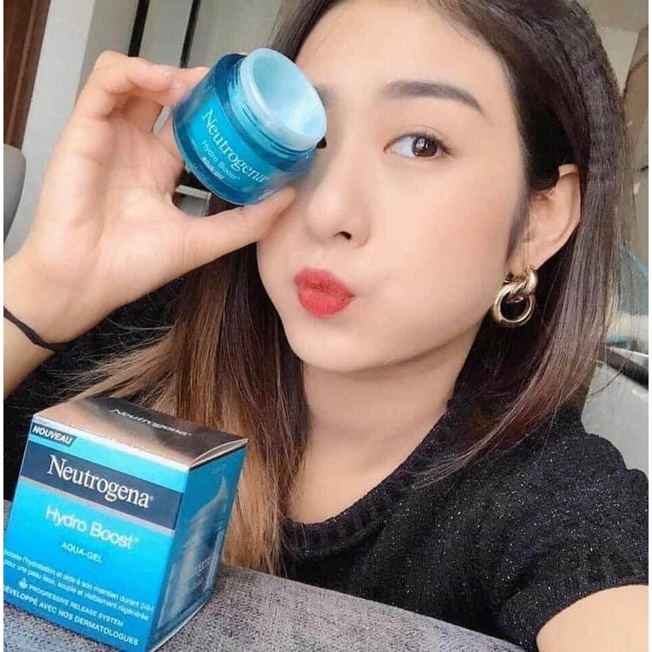 Kem Dưỡng Ẩm Trắng Da Mặt Neutrogena Aqua Gel Hydro Boost Cream 50g & 15g Mini - Netrogena Water Gel Cho Da Dầu Mụn, khô