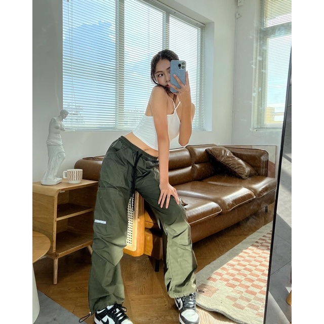 QUẦN DÙ FORM RỘNG - NYLON LOGO PANTS NORMOS