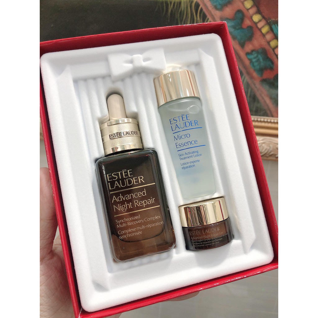 [AUTH – BẢNG SERUM 50ML ] SET DƯỠNG 3 MÓN ESTEE LAUDER REPAIR_ RENEW SKINCARE COLLECTION