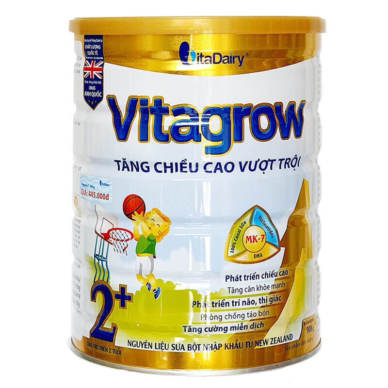 [Mẫu Mới] Sữa Bột Vitagrow 1+, 2+ 900g ( Date 2023)