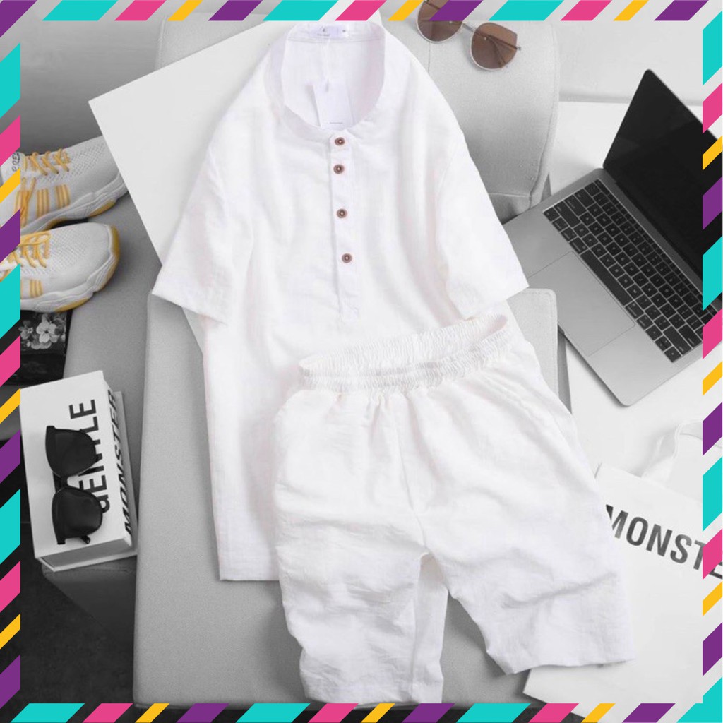 CHẤT VẢI SỊN ] Bộ Đũi Nam Vải Đũi Cao Cấp - Bộ Hè Đũi Hàng Xuất Xịn Full Tem | BigBuy360 - bigbuy360.vn