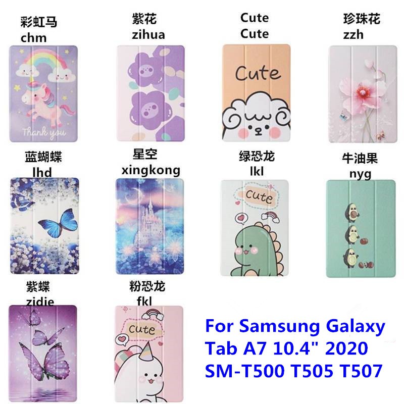 Bao Da Thời Trang Cao Cấp Cho Samsung Galaxy Tab A7 10.4 Inch 2020 Sm-T500 T505 T507