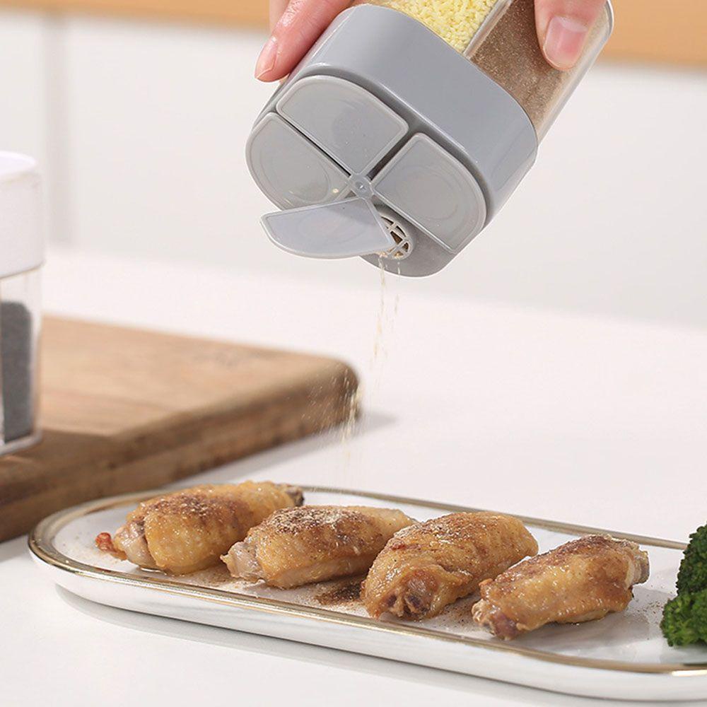 Hộp Đựng Gia Vị 4 Trong 1 Trong Suốt Có Nắp Đậy Tiện Dụng