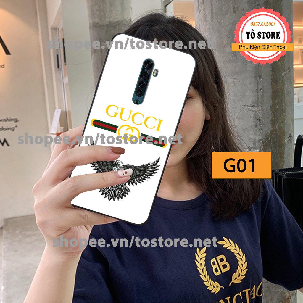 Ốp lưng Oppo Reno / Oppo Reno 2 / Oppo Reno 2F in hình GC/LV/DIOR cao cấp, chất lượng