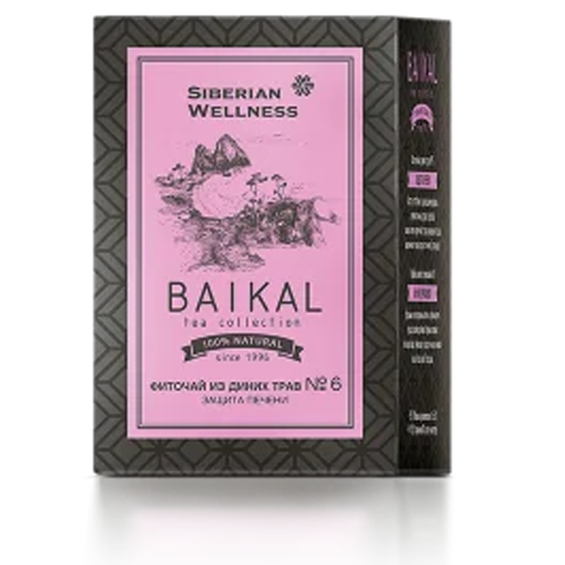 Trà giải độc gan thảo mộc Baikal số 6 - Thanh lọc giải độc gan - 100% thảo mộc thiên nhiên - Siberi Nga