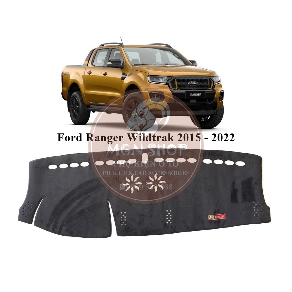 [Thảm taplo] [Ford Ranger Wildtrak 2015 - 2022] [Ford Ranger XL XLS XLT 2018 - 2022] lông cừu