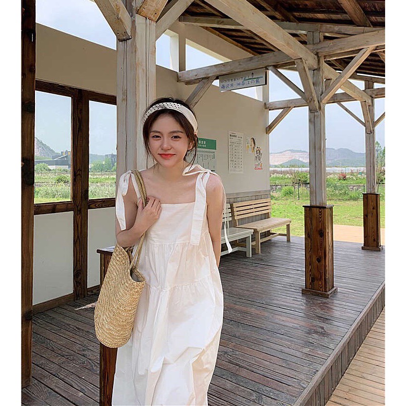 VÁY BABYDOLL HAI DÂY BUỘC VAI, THÔ ĐŨI 😍CỰC MÁT😍 HÀNG SẴN | BigBuy360 - bigbuy360.vn