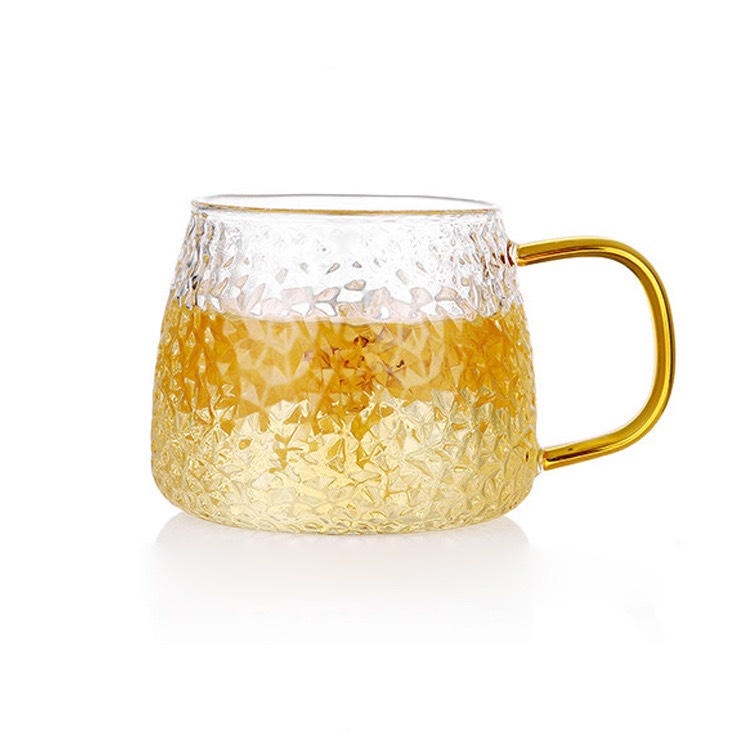 Ly thủy tinh đẹp 420ml đựng trà cà phê, đồ dùng thủy tinh cho gia đình