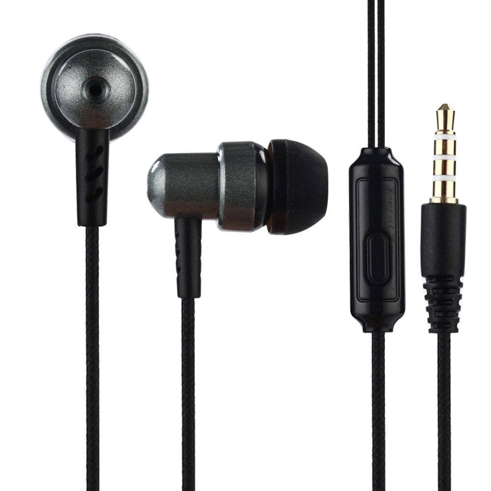 【E&V】K2 3.5mm Wired Headphones In-Ear Headset Stereo Music Earphone Smart Phone Earpiece Earbuds In-line Control w/ Microphone