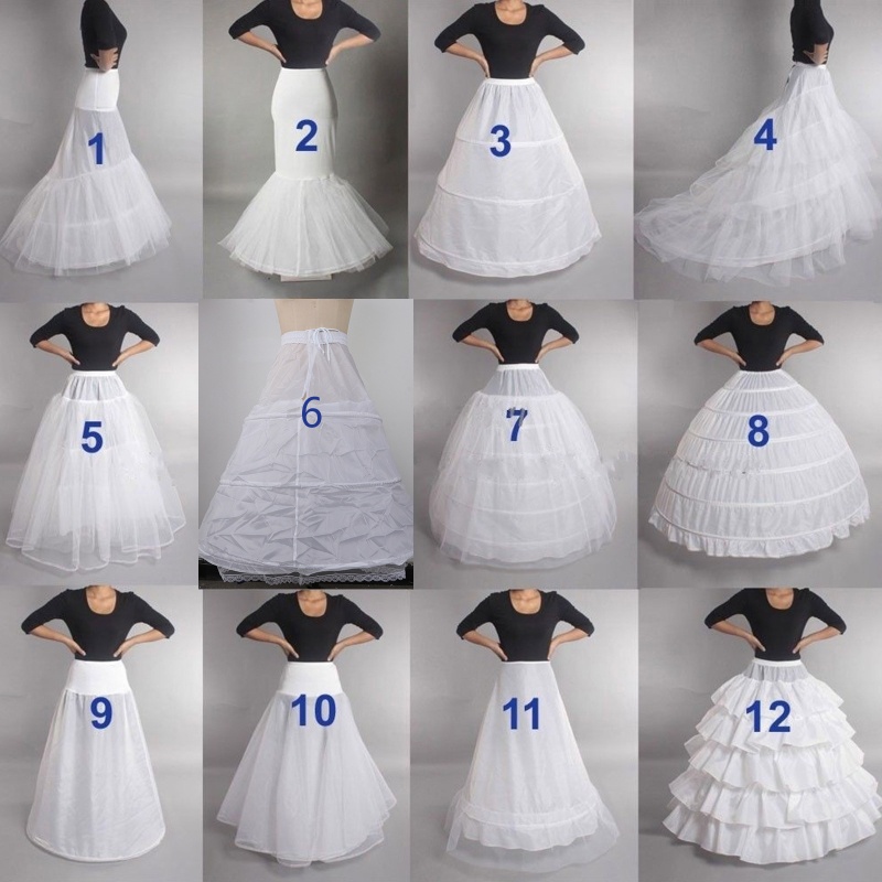 Crinoline Underskirt Petticoat Floor Length for Women Bridal Dress Vintage Gown