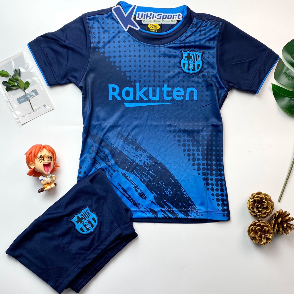 Bộ quần áo đá bóng BARCELONA cho trẻ từ 10kg đến 45kg SV02- ViKi Sport