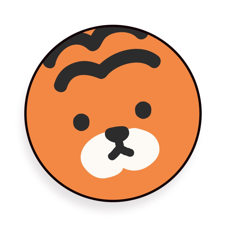 Korea MoMoCase Grips tiger  Compatible for iPhone All models Samsung