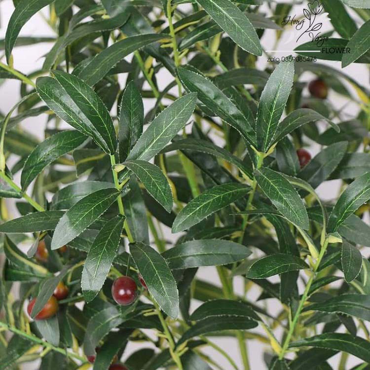 🌿Cành Oliu Giả 10 nhánh 8 quả - CHUẨN ĐẸP CAM KẾT SAI HOÀN TIỀN