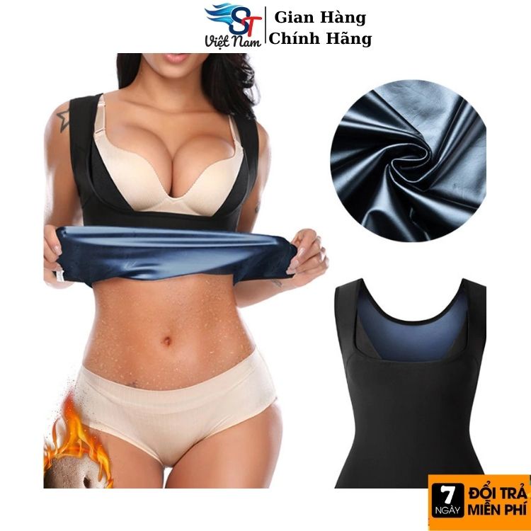 Áo Tập Gym Nữ Đốt Mỡ St Việt Nam, Dụng cụ tập giảm mỡ bụng tăng hiệu quả tập luyện hơn 60%