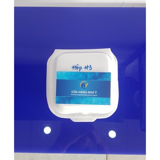 Lốc 150 Hộp xốp vuông đựng bánh bao lớn ( H3 )