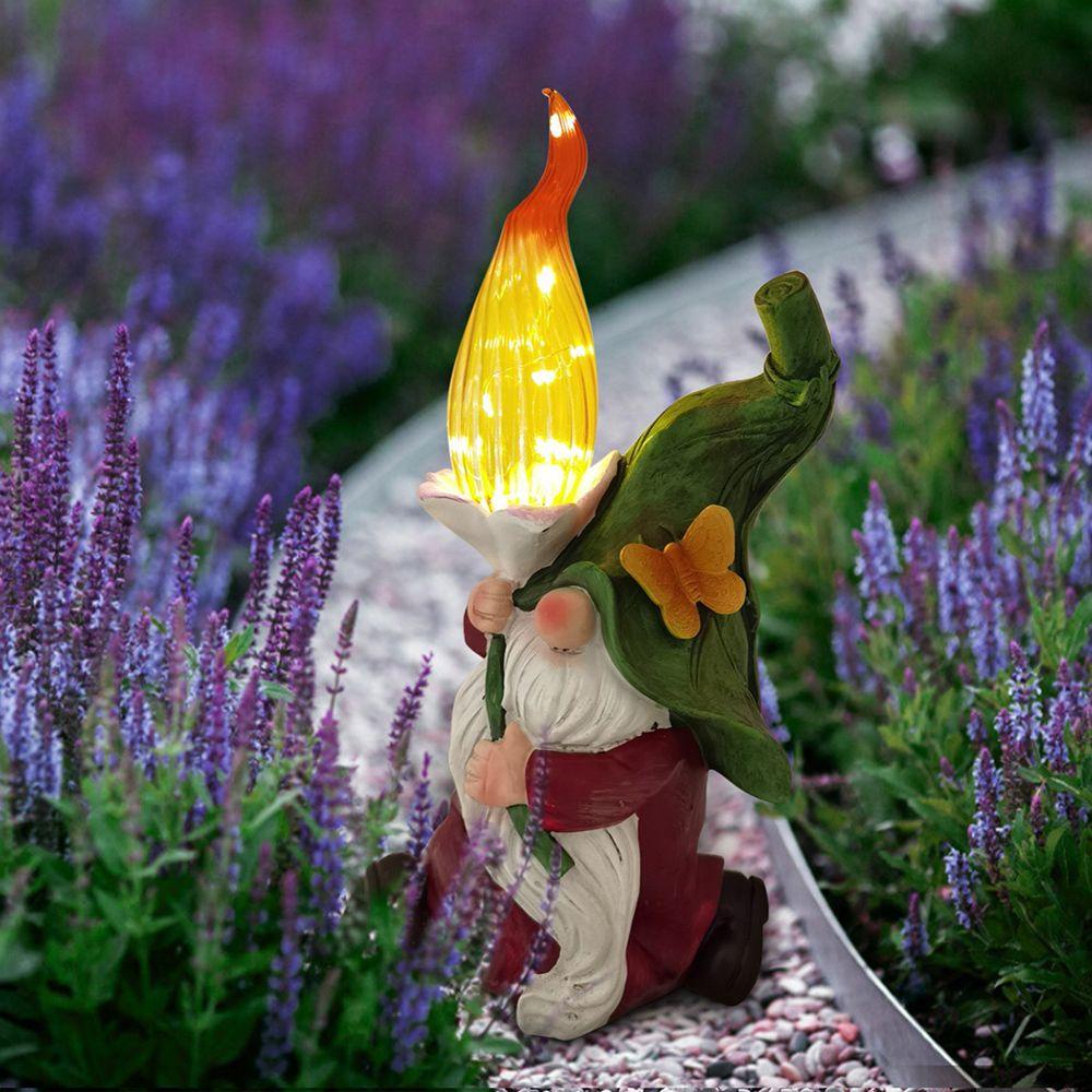 Zaijie Tượng Trang Trí 24 Gnome Sử Dụng Năng Lượng Mặt Trời Sáng Tạo