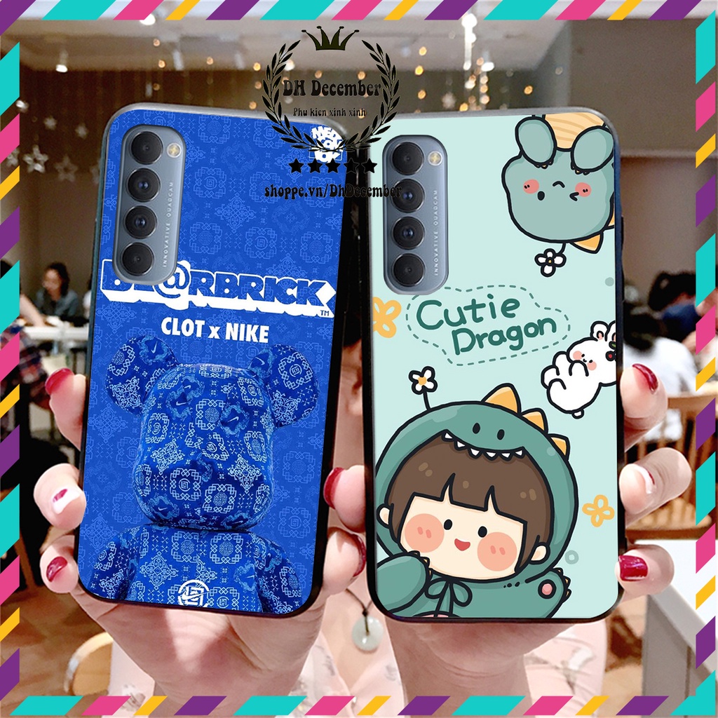 Ốp lưng Oppo RENO 4 / RENO 4 PRO in hình 3D lucky, gấu Brick xinh xắn - KHÔNG NÊN BỎ LỠ