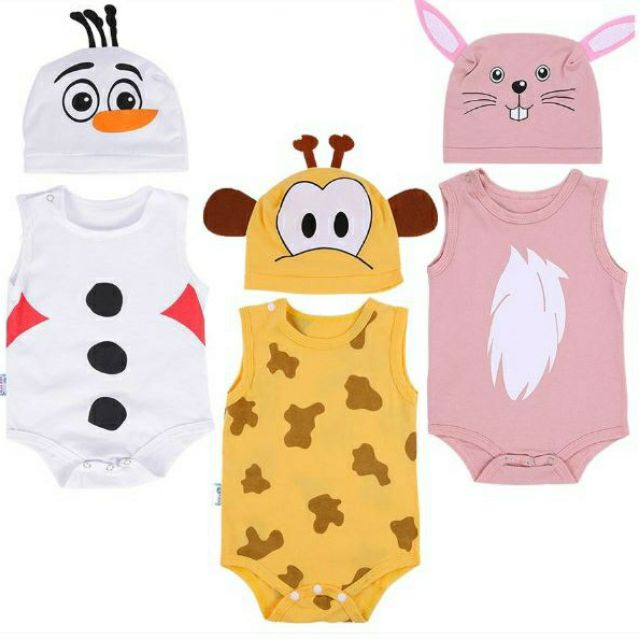 Bodysuit hình thú kèm mũ ngộ nghĩnh cho bé ( khách được chọn bé trai hay gái, shop giao mẫu ngẫu nhiên)