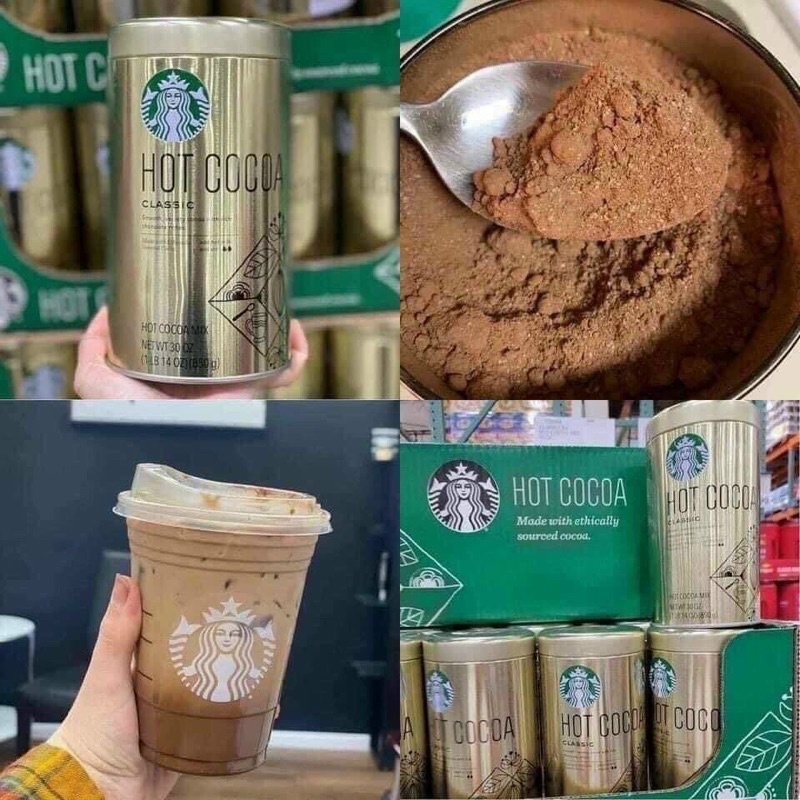 [Mã 154FMCGSALE giảm 8% đơn 500K] Bột hot Cocoa Starbuck Mỹ