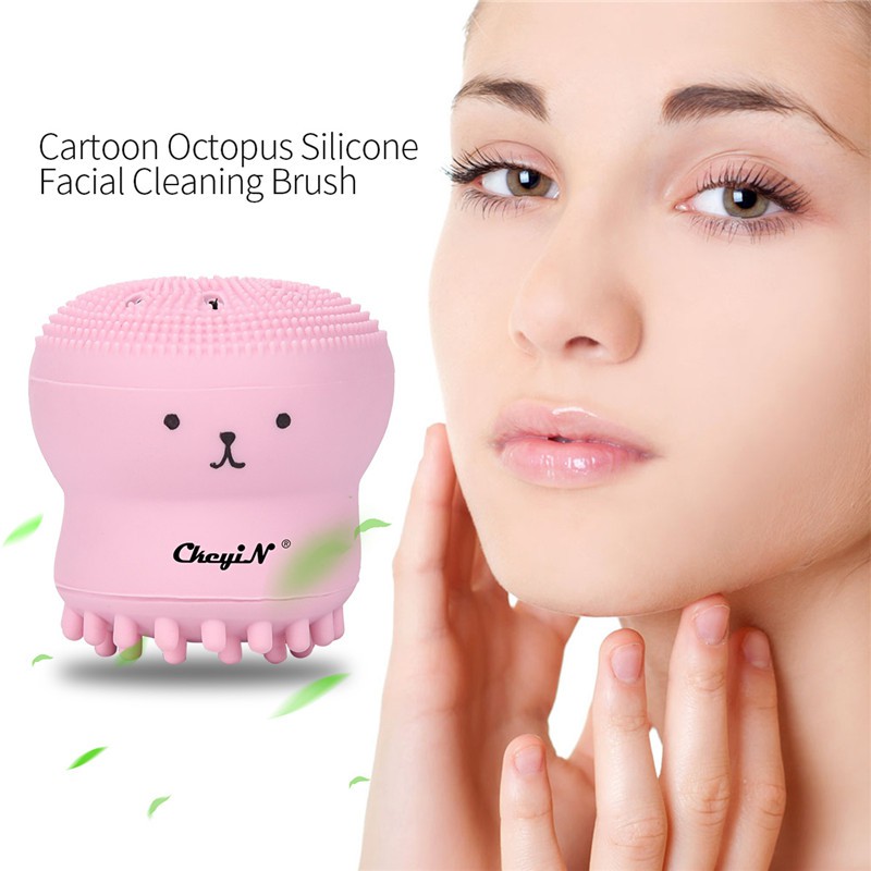 [Mã FMCGMALL - 8% đơn 250K] Dụng cụ rửa mặt CkeyiN thiết kế hình bạch tuộc hoạt hình đáng yêu tiện lợi | BigBuy360 - bigbuy360.vn