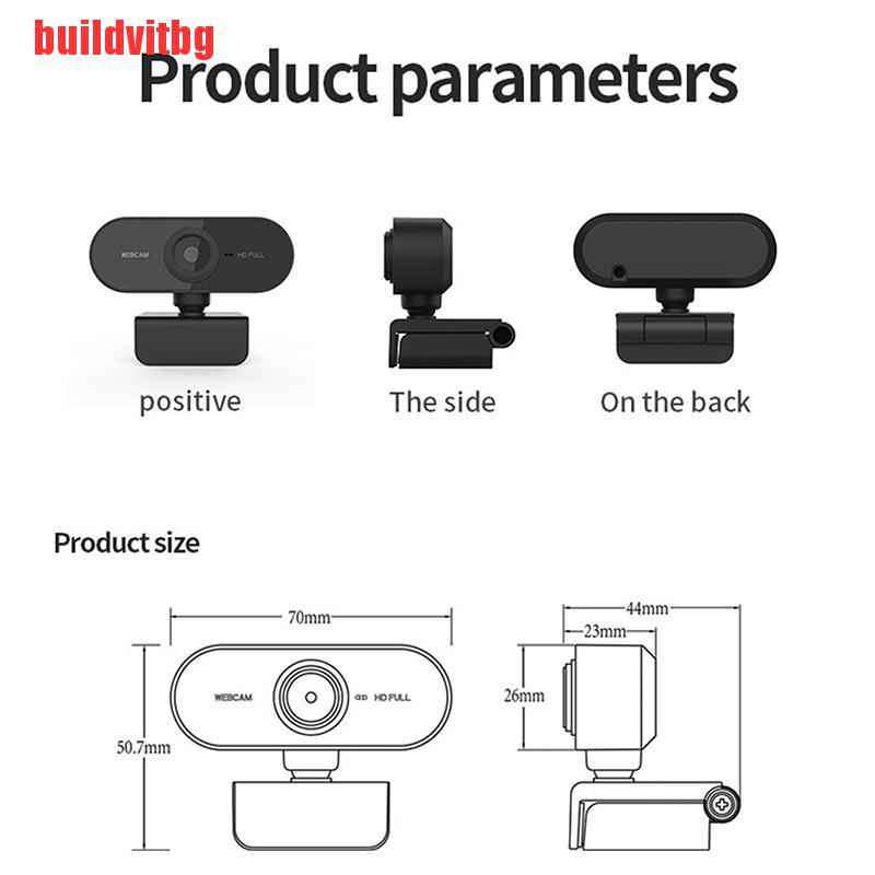 Webcam 1080p Kết Hợp Mic Tiện Dụng Cho Máy Tính