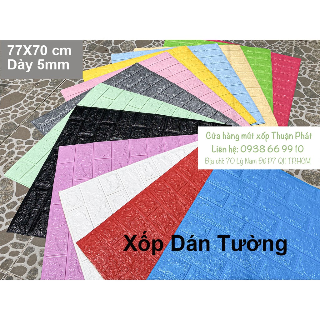 Xốp Dán Tường 3D trang trí