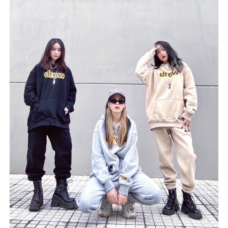 Bộ nỉ cotton drew TT12