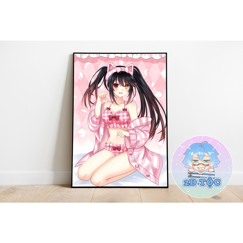 TRANH POSTER A3 TOKISAKI KURUMI ANIME MANGA DATE A LIVE CHẤT LIỆU GIẤY CAO CẤP - 2D TỘC SHOP