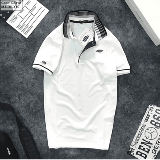 Áo thun nam POLO cổ bẻ pegasus phối cổ cực đẹp phong cách giản đơn có 2 màu trắng, xanh đen