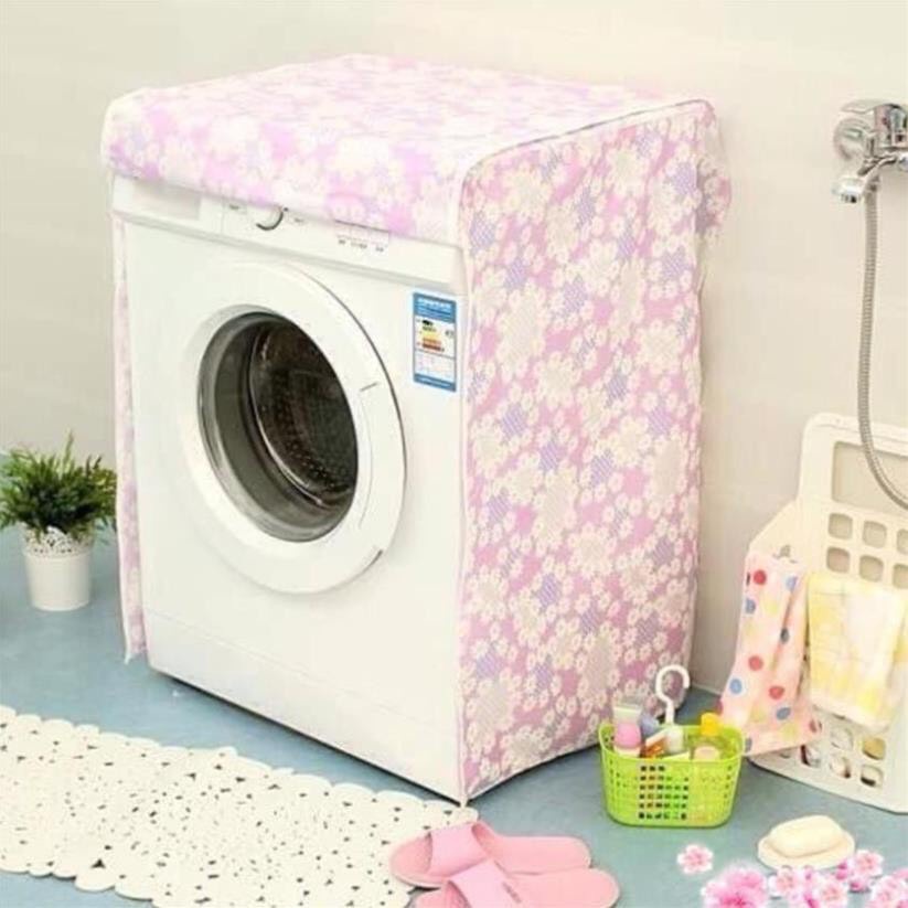 Trùm máy giặt cửa ngang vải dù chống nước, chống nắng siêu bền -Size 9-10kg