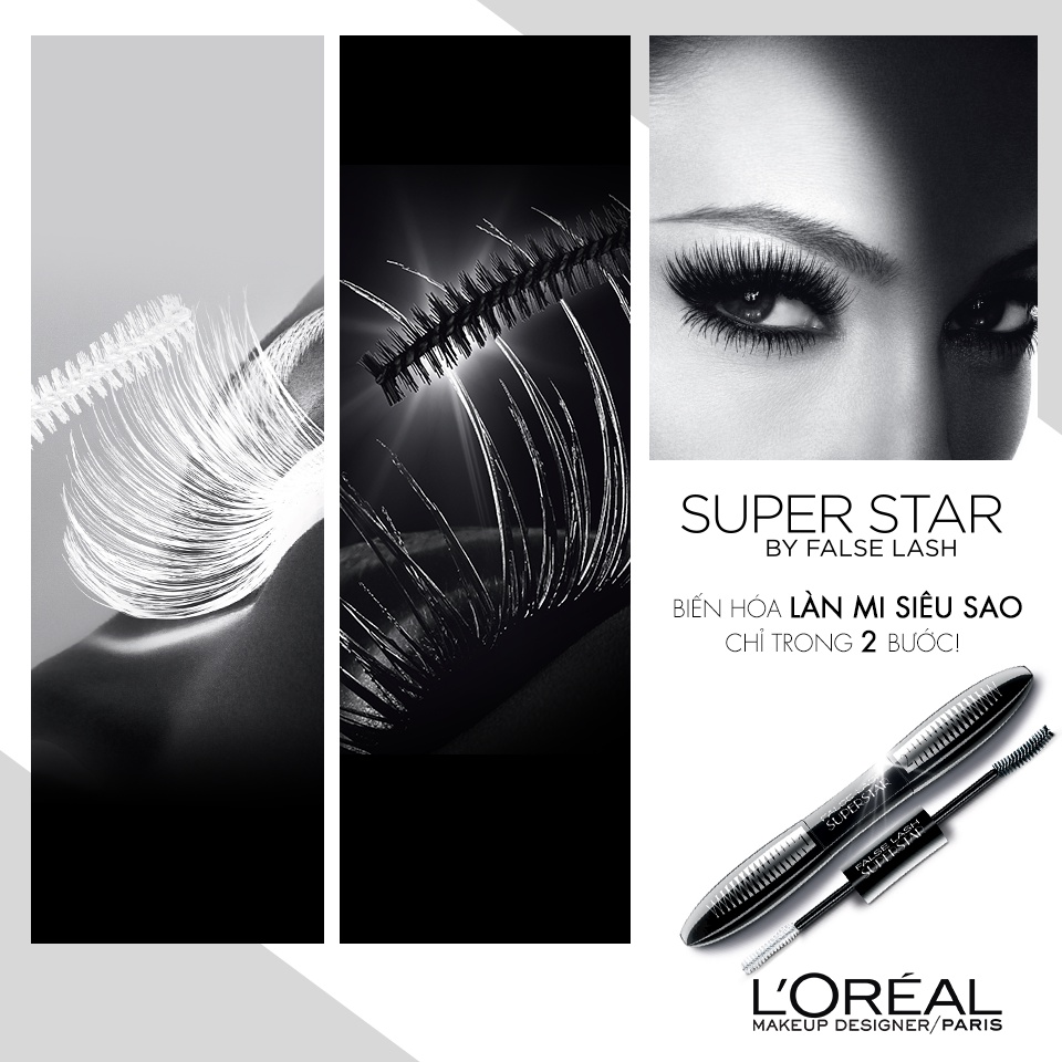 MASCARA 2 ĐẦU L'OREAL VOLUMINOUS SUPERSTAR/FIBER WATERPROOF