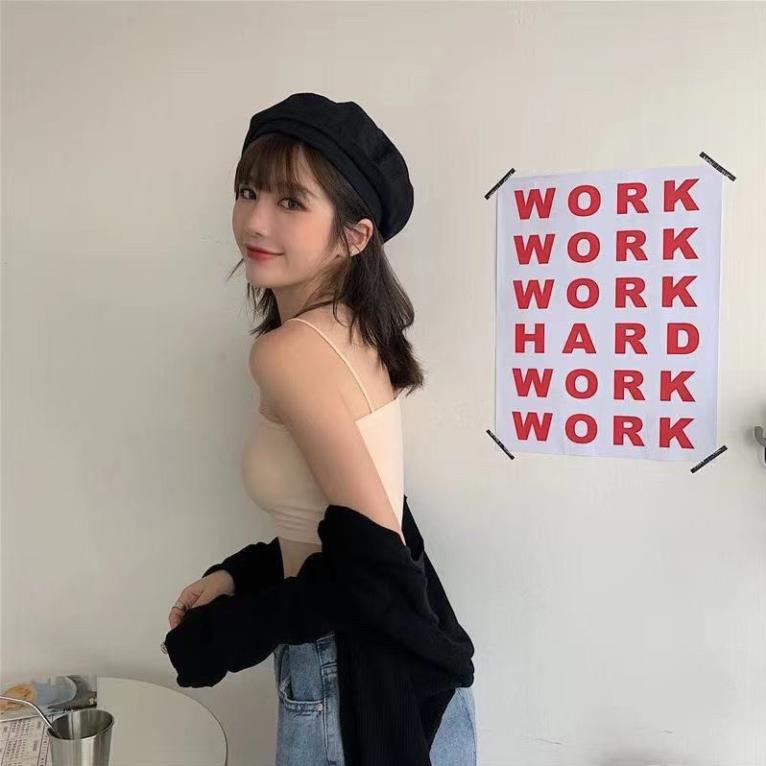 [Giá sỉ] Áo Bra Đúc Su Trơn 2 Dây Mềm Mịn Siêu Mát (8881)