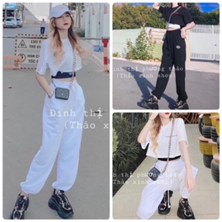 SET ÁO CROP KÈM QUẦN JOGGER