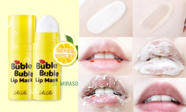 Mặt nạ sủi bọt tẩy tế bào chết môi RiRe - RiRe Bubble Bubble Lip Mask