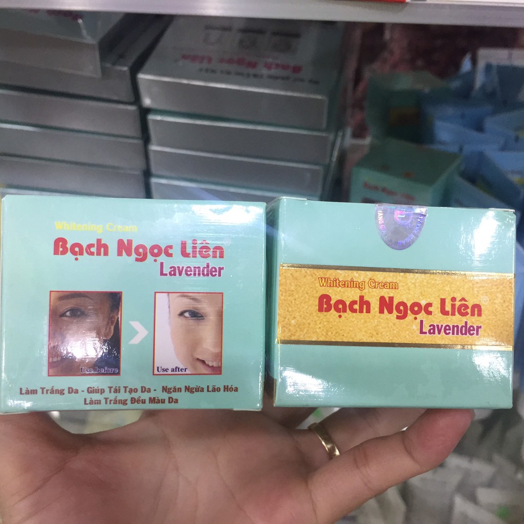 Kem dưỡng trắng da Bạch Ngọc Liên Lavender 4G