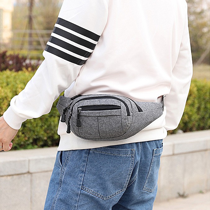 Túi đeo chéo nam , túi bao tử mini vải Canvas phong cách Streetwear đường phố TC99 | BigBuy360 - bigbuy360.vn