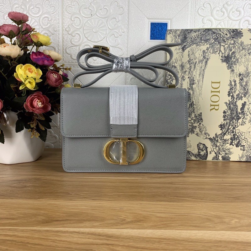 Túi xách Dior 30 Montaigne màu ghi xám size 24cm (có sẵn)