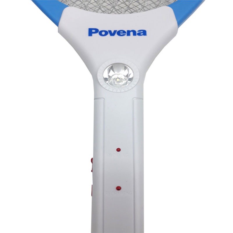 Vợt Muỗi POVENA PVN-MQ22 Sạc Nhanh Tiết Kiệm Điện Hàng Cao Cấp Chính Hãng,  Chịu Va Đập Mạnh Hàng Loại 1