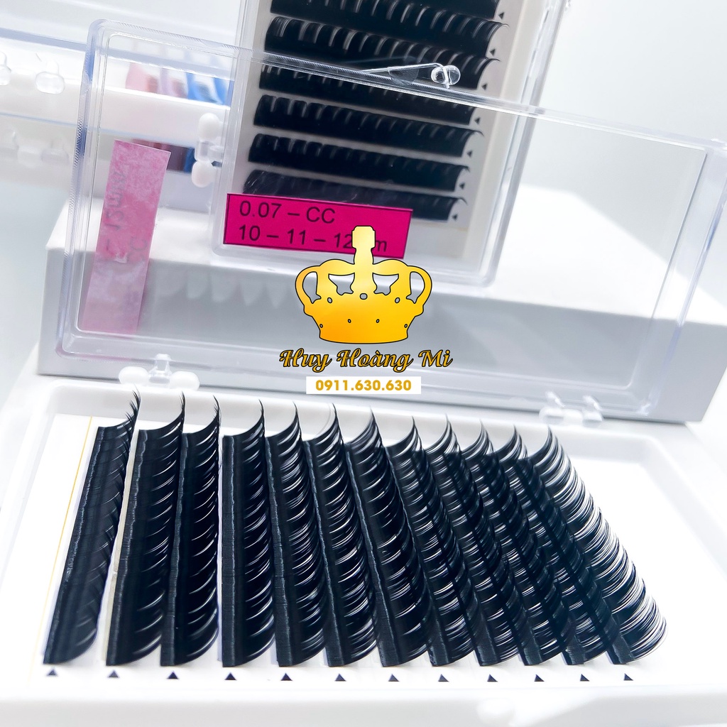 Mi hoa hồng đen mi hoa sơn trà (Dày 0,07mm)_Mi Diamond cao cấp_dụng cụ nối mi_Huy Hoàng Mi