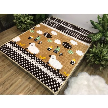 👉🏷️COMBO Chăn lông cừu 3 lớp dày siêu ấm phồng 🏷️🏷️ Ảnh tự chụp 100%)+ THẢM CÙNG MÀU
