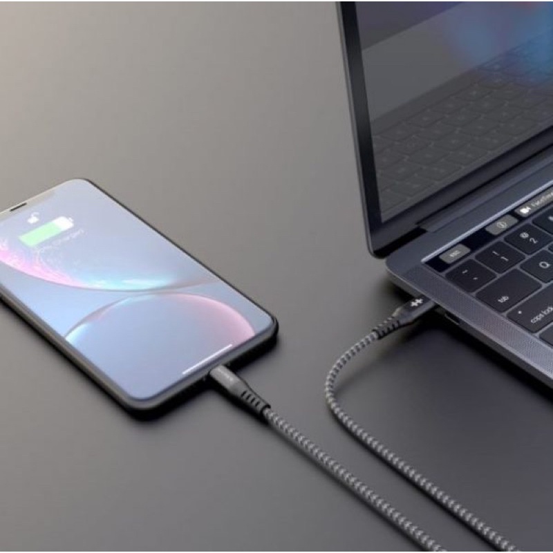 Cáp sạc Macbook Pro 16 inch, Note 10+, S20 Ultra HYPERDRIVE HD-CBG601 USB-C to USB-C 100W (20V/5A) truyền 10Gbps dài 2m