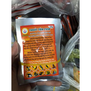 [Mã PET1504 giảm 8% đơn 300K] Thuốc Tắm Chim Phú Vinh 10Gr - Thuốc Cho Chim Cảnh